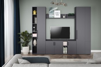 Шкаф 600 мм Эйр 16.324.02 графит (Моби) в Алапаевске - alapaevsk.mebel-e96.ru