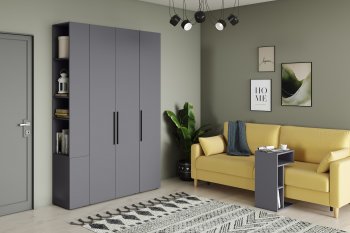 Шкаф модульный Эйр, графит (Моби) в Алапаевске - alapaevsk.mebel-e96.ru