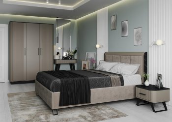 Спальный гарнитур Фиделия, модульный (Олмеко) в Алапаевске - alapaevsk.mebel-e96.ru