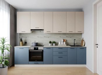 Кухонный гарнитур высокий Фьюжн 3000 мм (Санвут) в Алапаевске - alapaevsk.mebel-e96.ru