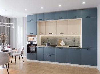 Кухонный гарнитур Фьюжн 3400 мм (Санвут) в Алапаевске - alapaevsk.mebel-e96.ru