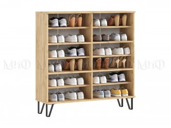 Обувница Флэш крафт/белый (Миф) в Алапаевске - alapaevsk.mebel-e96.ru