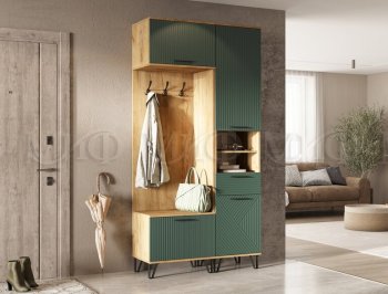 Прихожая Флэш комп.1, крафт/графит (Миф) в Алапаевске - alapaevsk.mebel-e96.ru