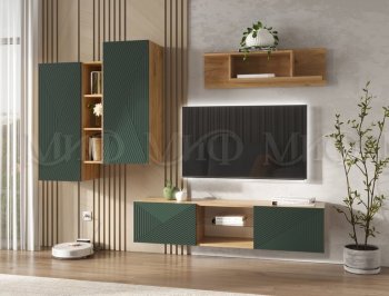 Стенка Флэш крафт/грин (Миф) в Алапаевске - alapaevsk.mebel-e96.ru