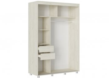 Шкаф-купе 1500 мм Форест крафт белый (Стиль) в Алапаевске - alapaevsk.mebel-e96.ru