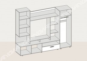 Гостиная Аллегро вариант-3 (Венге/Белфорт) в Алапаевске - alapaevsk.mebel-e96.ru