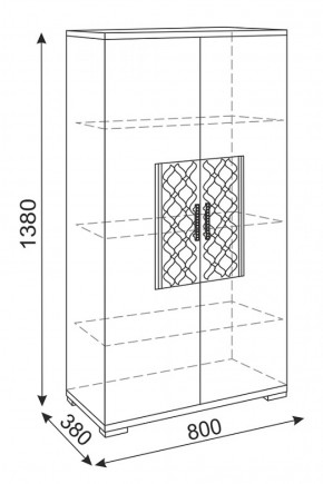 Стенка Тиффани (М 05-05-09-11-12-13-14) (Риннер) в Алапаевске - alapaevsk.mebel-e96.ru