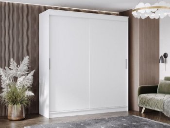 Шкаф-купе 2000 мм Гранд-1 ЛДСП, белый гладкий (Эра) в Алапаевске - alapaevsk.mebel-e96.ru