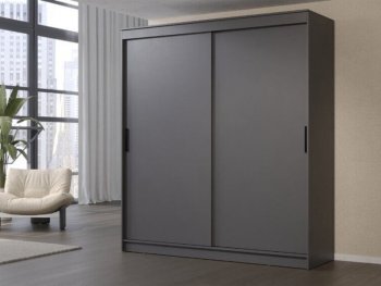 Шкаф-купе 2000 мм Гранд-1 ЛДСП, графит (Эра) в Алапаевске - alapaevsk.mebel-e96.ru