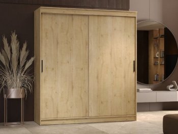 Шкаф-купе 2000 мм Гранд-1 ЛДСП, дуб вотан (Эра) в Алапаевске - alapaevsk.mebel-e96.ru