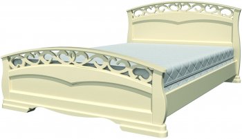 Кровать из массива Грация-1 Слоновая кость (БМ) в Алапаевске - alapaevsk.mebel-e96.ru