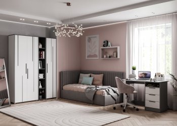 Набор детской мебели Грей модульный (МЛК) в Алапаевске - alapaevsk.mebel-e96.ru