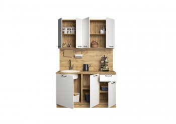 КУхонный гарнитур Хелмер 1400 мм (Сурская) в Алапаевске - alapaevsk.mebel-e96.ru