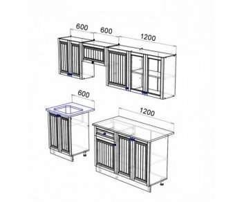 Кухонный гарнитур Хозяюшка 2400 Фисташка (Эра) в Алапаевске - alapaevsk.mebel-e96.ru