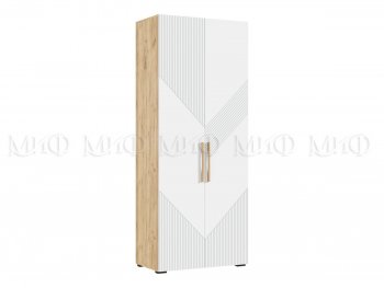 Шкаф распашной 900 мм Ирис с антресолью, крафт/белый (Миф) в Алапаевске - alapaevsk.mebel-e96.ru