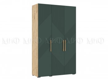 Шкаф 1350 мм Ирис с антресолью, крафт/грин (Миф) в Алапаевске - alapaevsk.mebel-e96.ru