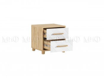 Тумба прикроватная Ирис крафт/белый, 2 шт (Миф) в Алапаевске - alapaevsk.mebel-e96.ru