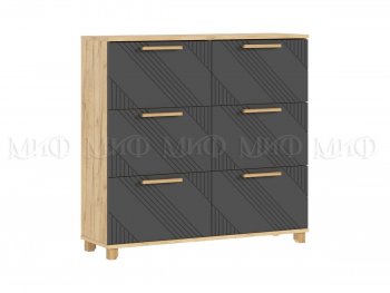 Обувница Ирис крафт/графит (Миф) в Алапаевске - alapaevsk.mebel-e96.ru