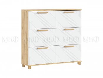 Обувница Ирис крафт/белый (Миф) в Алапаевске - alapaevsk.mebel-e96.ru