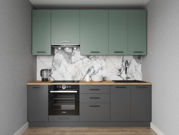 Кухонный гарнитур Изумруд 2400 мм Sanvut в Алапаевске - alapaevsk.mebel-e96.ru