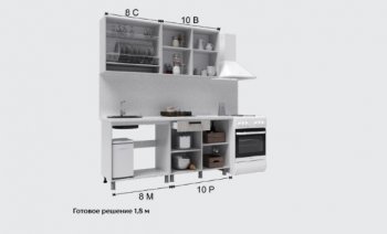 Кухонный гарнитур Кантри 1600 мм (Текс) в Алапаевске - alapaevsk.mebel-e96.ru