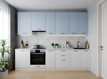 Кухонный гарнитур высокий Капри 3000 мм ЛДСП/МДФ (Санвут) в Алапаевске - alapaevsk.mebel-e96.ru