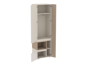 Шкаф для одежды узкий Каспер  (СБК) в Алапаевске - alapaevsk.mebel-e96.ru