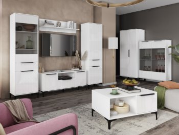 Стенка Кимберли белый, модульная (Handis) в Алапаевске - alapaevsk.mebel-e96.ru