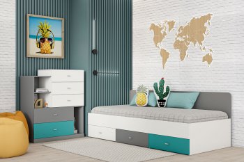 Кровать Клео арт. 010 океан (Диал) в Алапаевске - alapaevsk.mebel-e96.ru