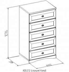 Комод 12 Адель в Алапаевске - alapaevsk.mebel-e96.ru