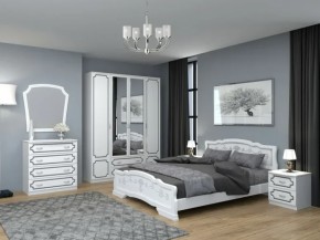 Комод 4 ящ. ЛАК Белый жемчуг (БМ) в Алапаевске - alapaevsk.mebel-e96.ru