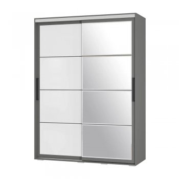 Шкаф-купе 1600 мм Крафт-6 графит (БТС) в Алапаевске - alapaevsk.mebel-e96.ru