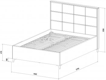 Кровать с подъемным механизмом Мега беж (Лин) в Алапаевске - alapaevsk.mebel-e96.ru