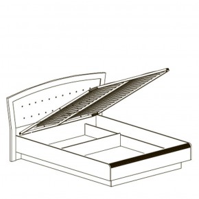 Кровать двойная 1600 с ПМ Афины 368 (Яна) в Алапаевске - alapaevsk.mebel-e96.ru