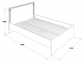 Кровать двойная Ольга 1Н + 2-а ящика (1400*2000) в Алапаевске - alapaevsk.mebel-e96.ru