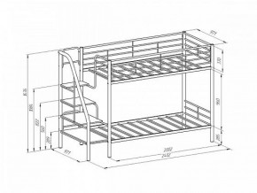 Кровать двухъярусная Толедо Серый/Венге в Алапаевске - alapaevsk.mebel-e96.ru