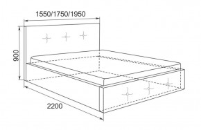 Кровать Линда с подъемным механизмом 1400*2000 в Алапаевске - alapaevsk.mebel-e96.ru