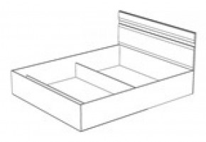 Кровать Ненси 1400 без основания (1440*900*2042) Венге/Белый в Алапаевске - alapaevsk.mebel-e96.ru | фото