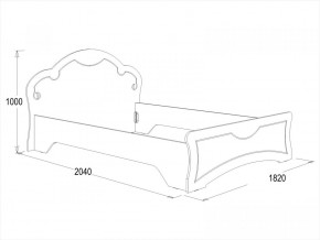 Кровать Ольга-10 МДФ (1600) в Алапаевске - alapaevsk.mebel-e96.ru