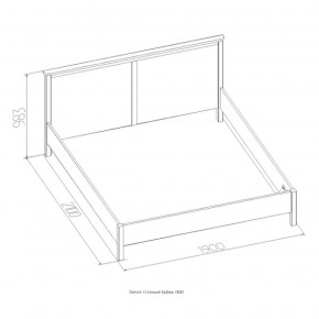 Кровать Шерлок 900 дуб сонома 1200*2000 в Алапаевске - alapaevsk.mebel-e96.ru