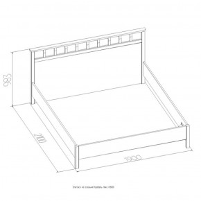 Кровать Шерлок Люкс 1200 ясень анкор светлый 900*2000 в Алапаевске - alapaevsk.mebel-e96.ru