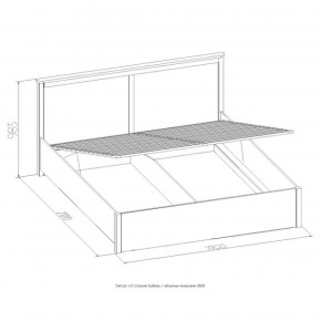 Кровать Шерлок с ПМ 1400 дуб сонома 1400*2000 в Алапаевске - alapaevsk.mebel-e96.ru