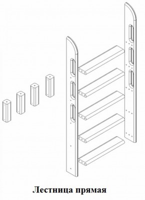 Кровать Сонечка 2-х ярусная (модульная) в Алапаевске - alapaevsk.mebel-e96.ru