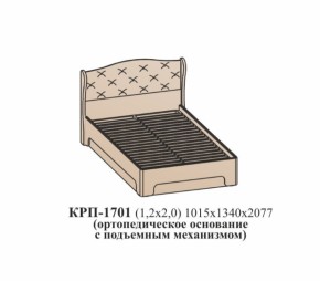 Кровать ЭЙМИ с подъемным механизмом КРП-1701 Бодега белая/патина серебро (1200х2000) в Алапаевске - alapaevsk.mebel-e96.ru | фото