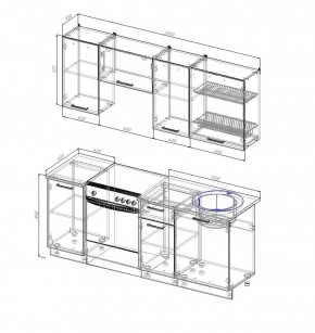 Кухонный гарнитур Лада 2000 в Алапаевске - alapaevsk.mebel-e96.ru