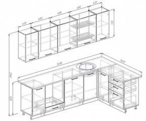 Кухонный гарнитур угловой Антрацит 2600х1600 в Алапаевске - alapaevsk.mebel-e96.ru