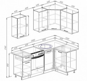 Кухонный гарнитур угловой Руанда 2000х1200 в Алапаевске - alapaevsk.mebel-e96.ru