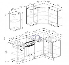 Кухонный гарнитур угловой Вегас 2000*1200 в Алапаевске - alapaevsk.mebel-e96.ru