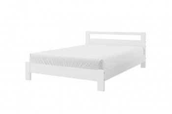 Кровать из массива Лана Белый Античный (БМ) в Алапаевске - alapaevsk.mebel-e96.ru