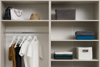 Гардеробная/шкаф 4000 мм Ларго №1 открытая Кашемир (Миф) в Алапаевске - alapaevsk.mebel-e96.ru